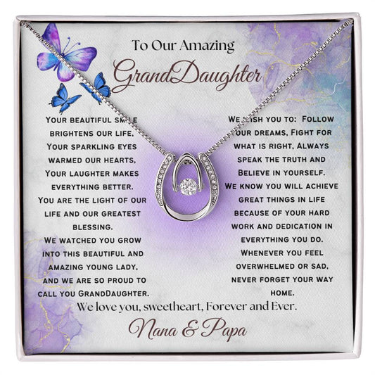 Follow your Dreams, Necklace for Granddaughter, Great-granddaughter Gift, Birthday, Graduation, Christmas Gift, Granddaughter Gifts, Faith